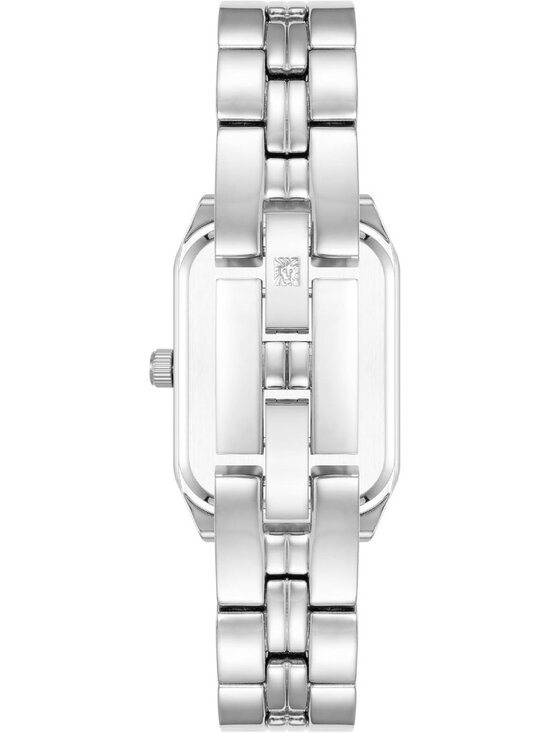 Anne Klein Women\'s Silver Analog Quartz Roman Numeral Octagonal Bracelet Watch